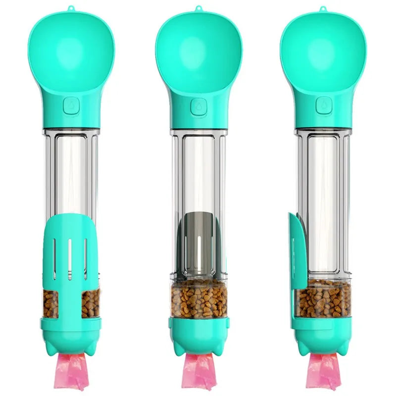 GoodPawls 4-in-1 Travel Bottle → Water, Food, Poop Bags