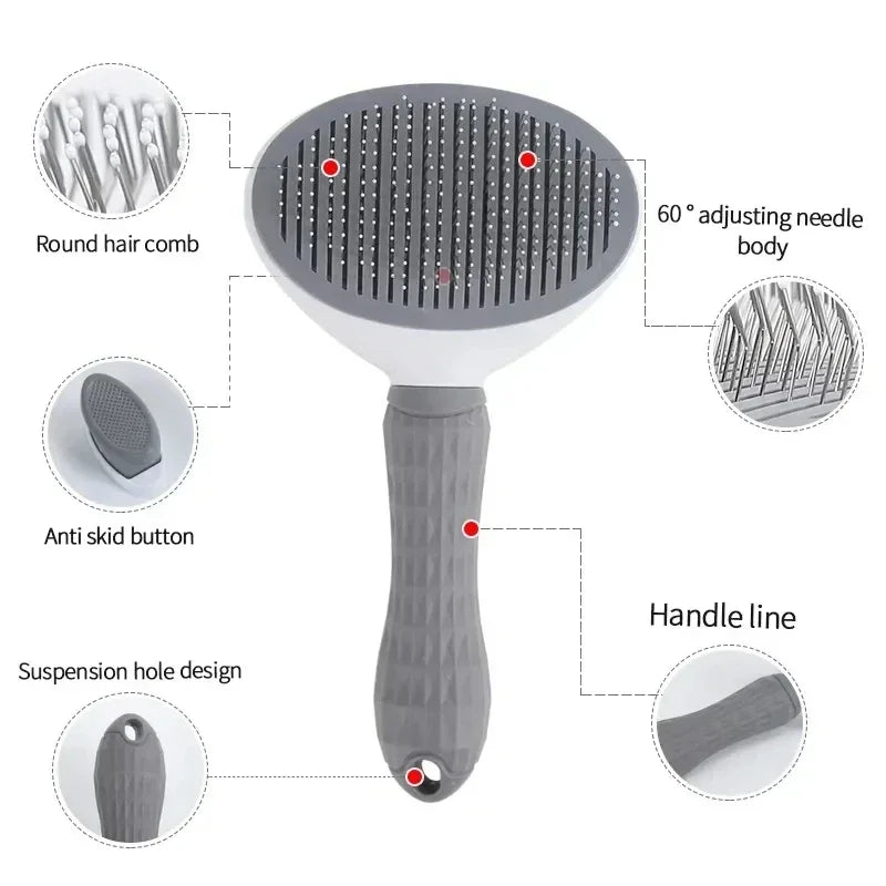 GoodPawls Self-Cleaning Pet Grooming Brush