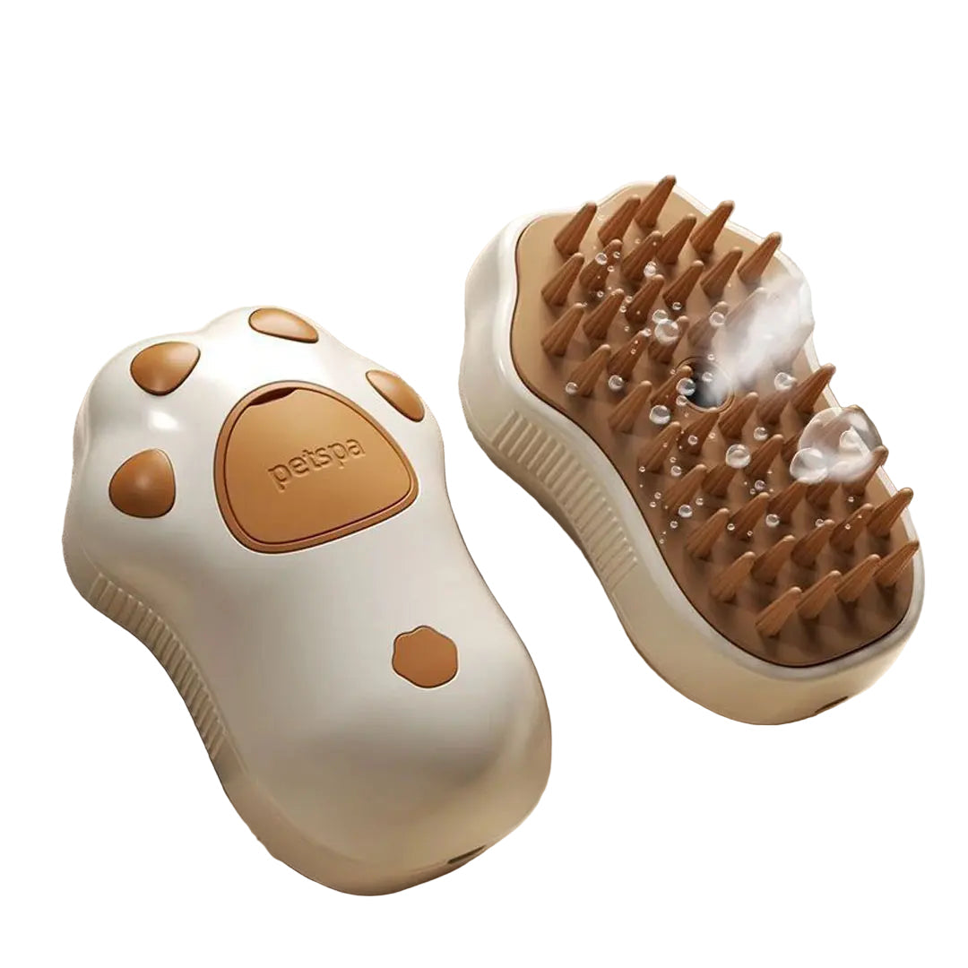 GoodPawls 3-in-1 Electric Pet Grooming Steam Spray Brush