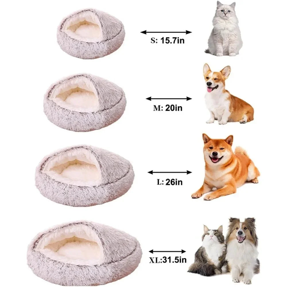 GoodPawls Cozy Fluffy Pet Bed